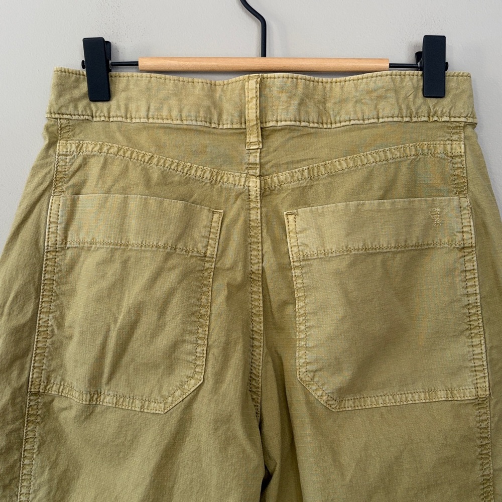 Pilcro‎ Kenna Mid Rise Heritage Barrel Pants Size 25P Anthropologie Wide Leg Tan - Picture 8 of 13